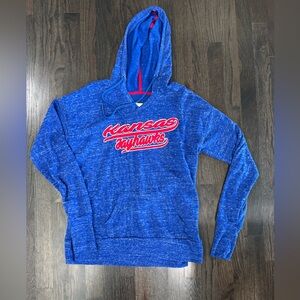 University of Kansas/KU tunic sweatshirt hoodie. Size small. Excellent cond.